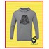 Hoodie majica "Words - Darth Vader" tamno siva - XL